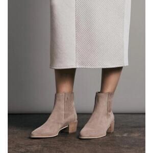 RAG & BONE Rover ankle suede Bootie in Macadamia tan size 39.5